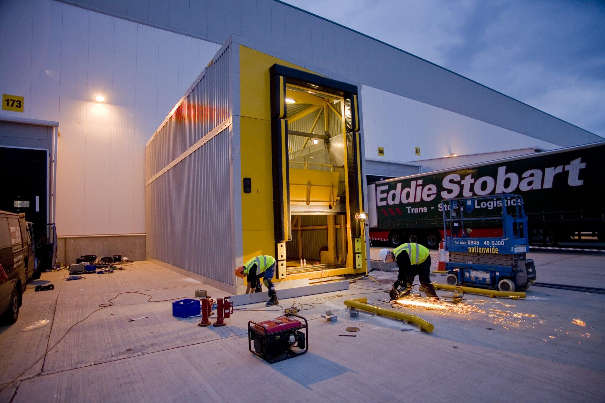 Double Deck Lifts Install For Tesco