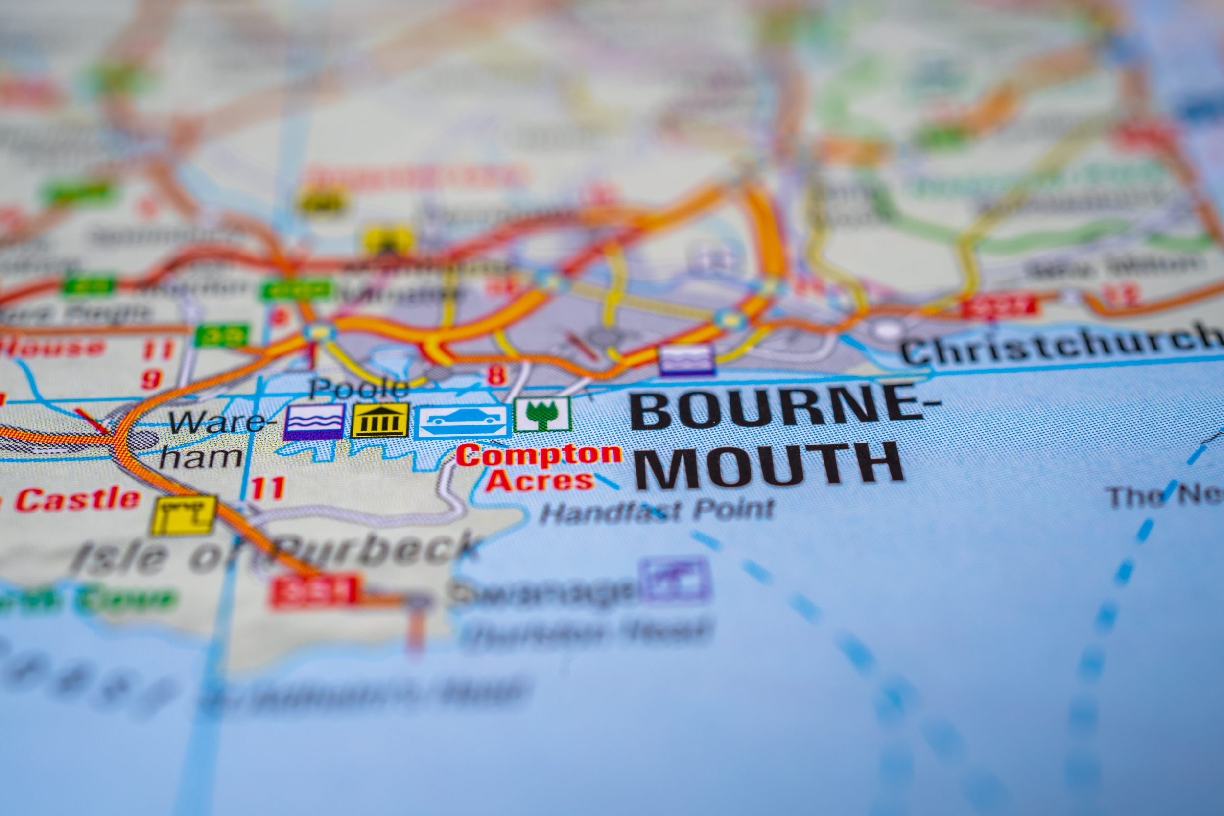 Bournemouth,On,Map,Of,Europe,Background