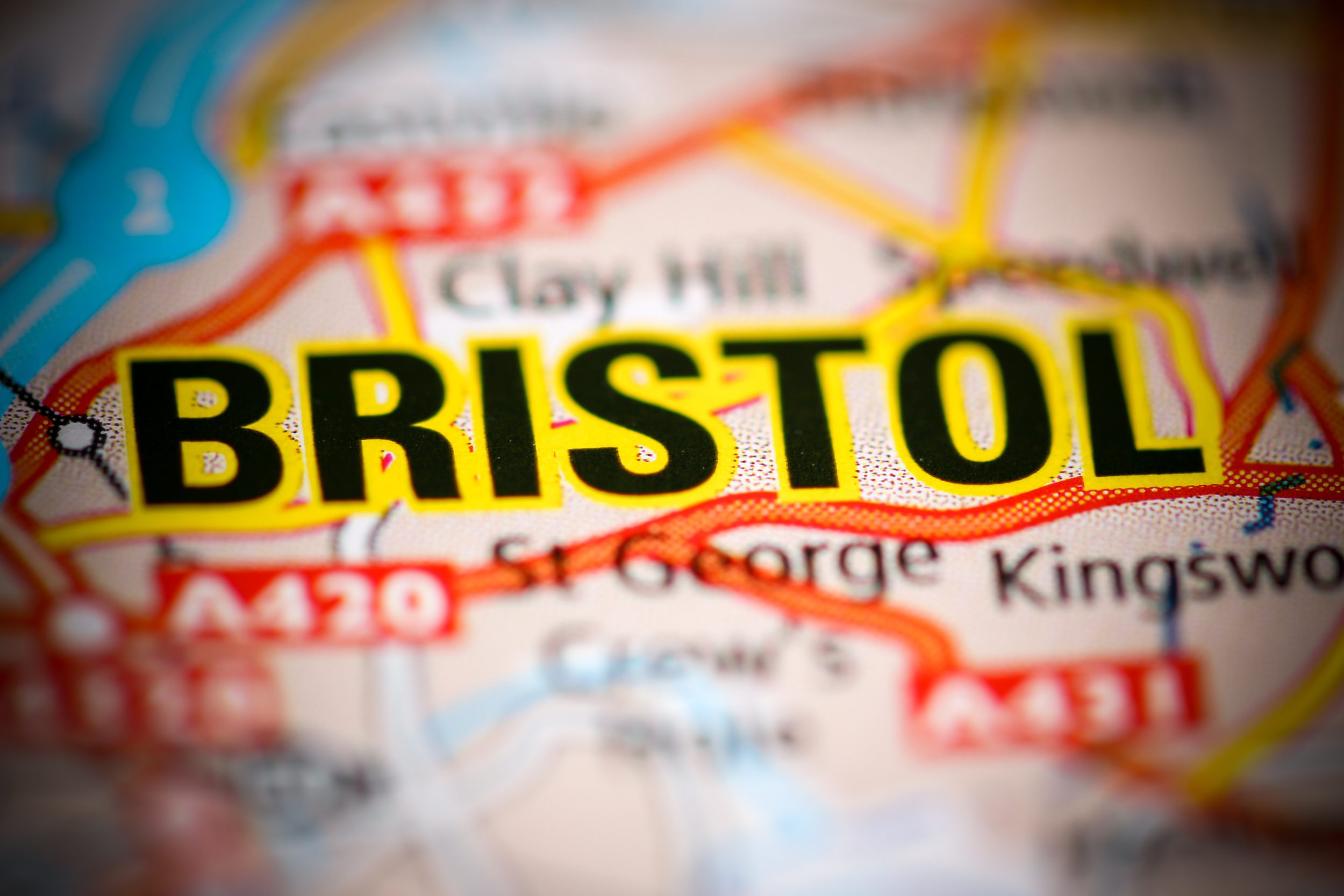 Bristol.,United,Kingdom,On,A,Geography,Map