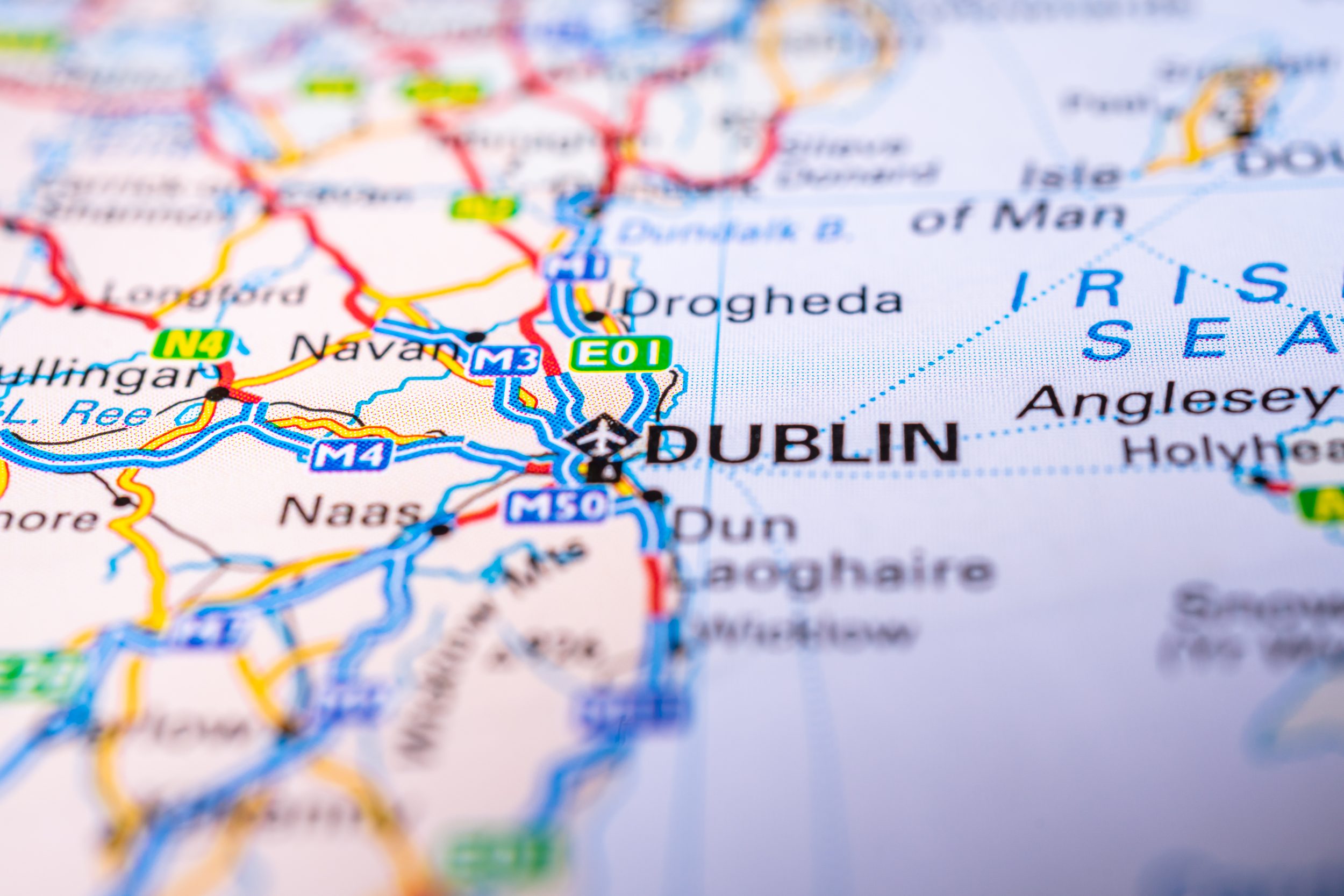 Dublin,On,The,Europe,Map