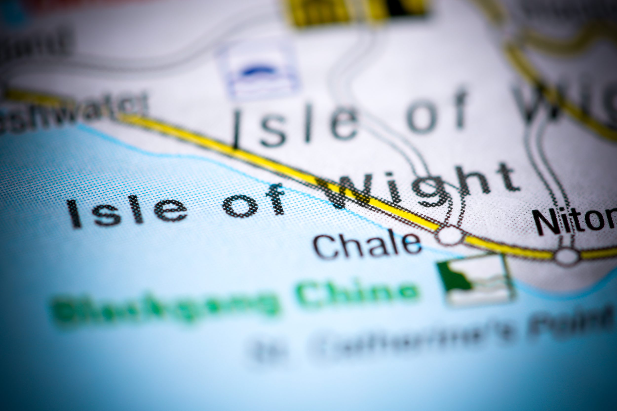 Isle,Of,Wight.,United,Kingdom,On,A,Map