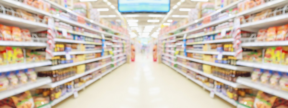 Supermarket,Store,Aisle,Interior,Abstract,Blurred,Background