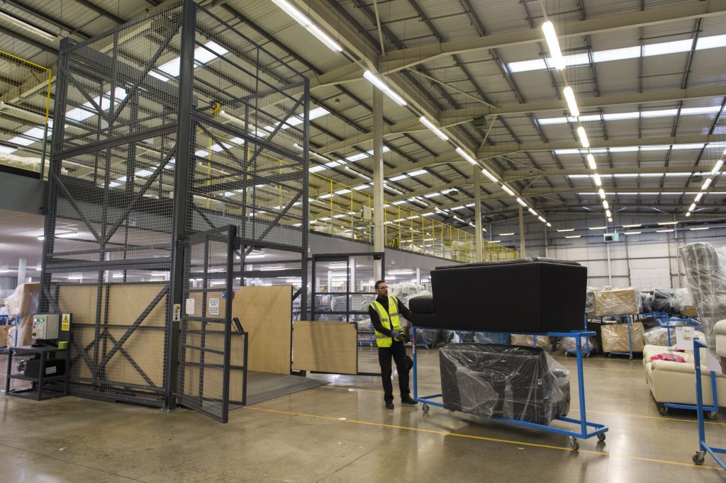 DFS lift moving sofas